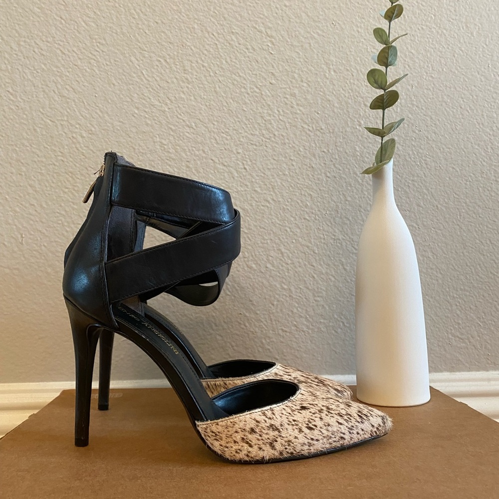 Last Chance: Cross Ankle Strap High Heels Size 7